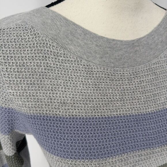 Market & Spruce Boatneck Sweater Stripe Long Sleeve Size X Small Multicolor - Picture 9 of 12